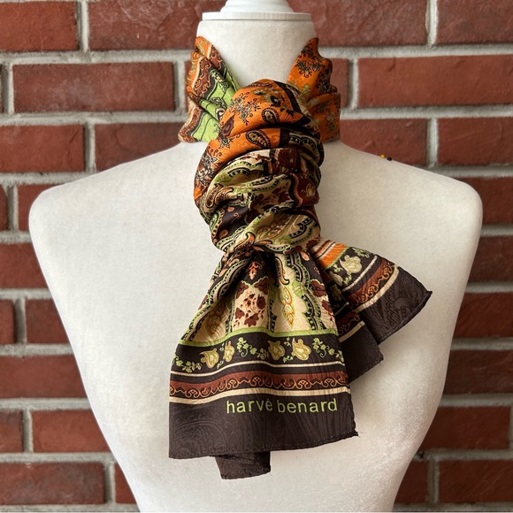 Harve Benard Accessories - •Harve Bernard Silk Blend Geometric Signed Scarf 52”x10”